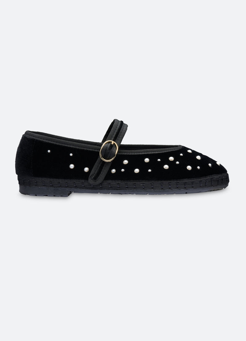 black-pearl mary jane shoe-side view - 3