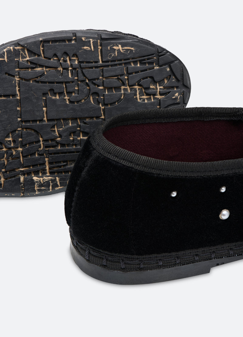 black-pearl mary jane shoe-detail view - 4