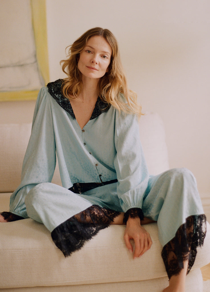 Lila PJ Set – Sea, New York