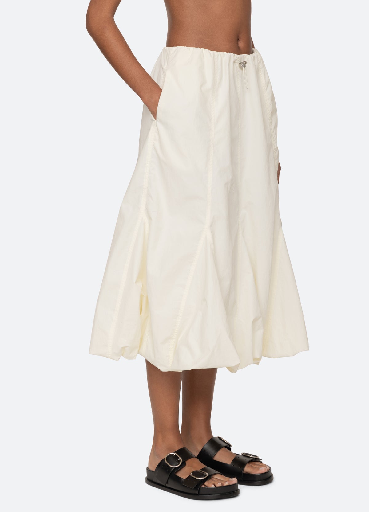 cream-evelyn skirt-three quarter view - 6