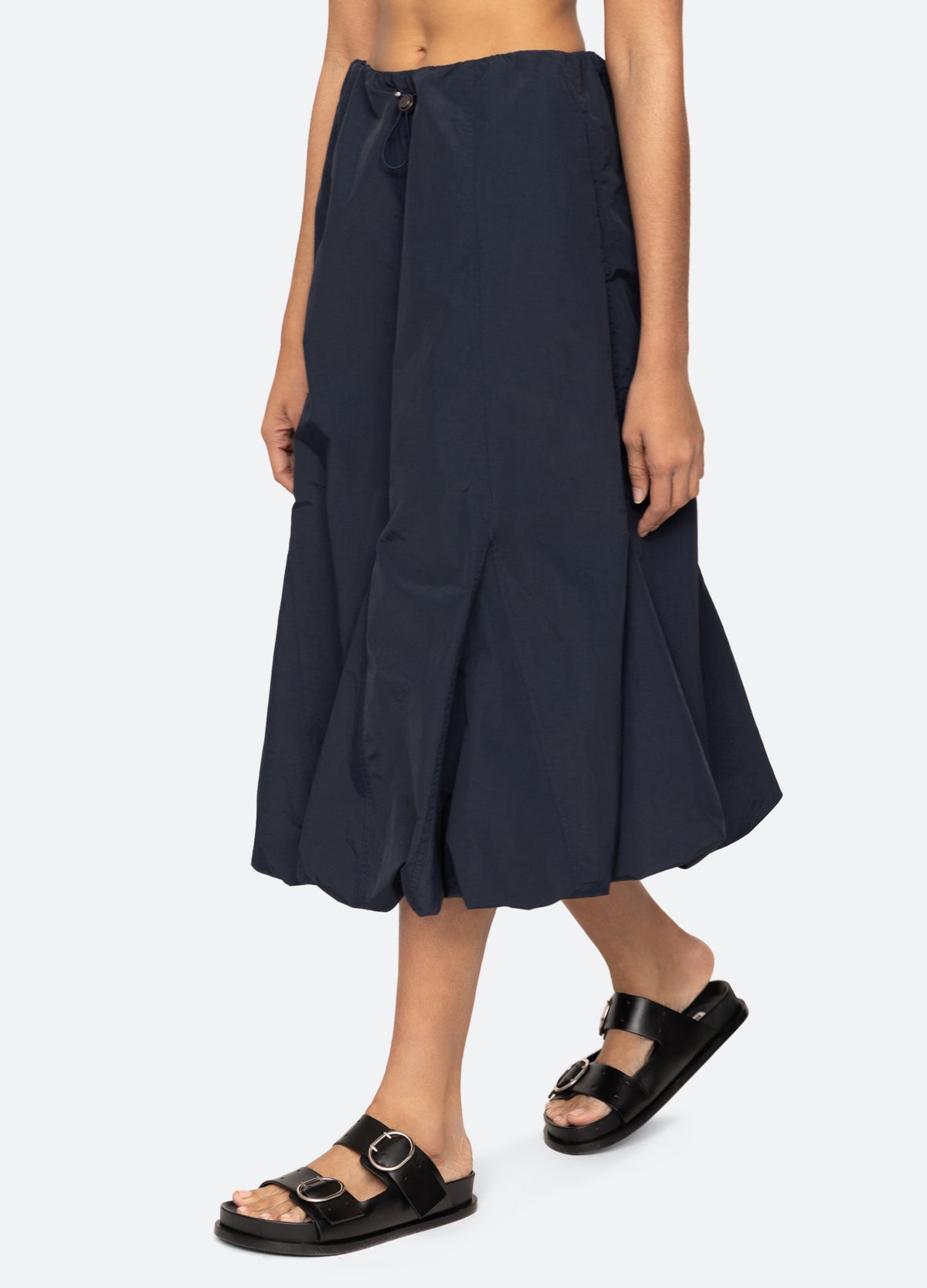 navy-evelyn skirt-walking view - 12