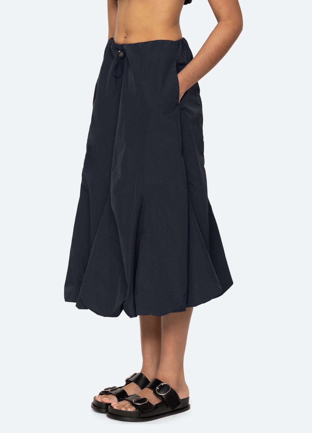 navy-evelyn skirt-three quarter view - 10