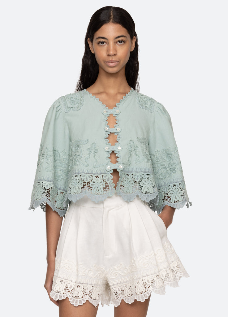 Sea New York - 最終価格Sea New York pierrot collar blouse. シーニューヨーク pierrot collar blouse フリル ブラウス