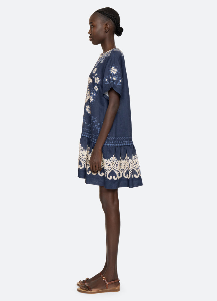 Emelina S/S Dress XS / Navy | Women