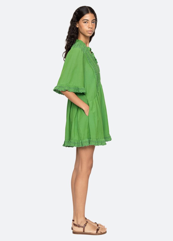 Eliza Mini Dress XS / Green | Women