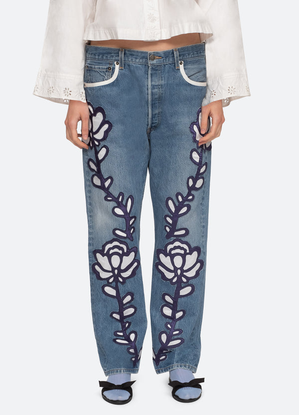 Paloma Emb Jeans