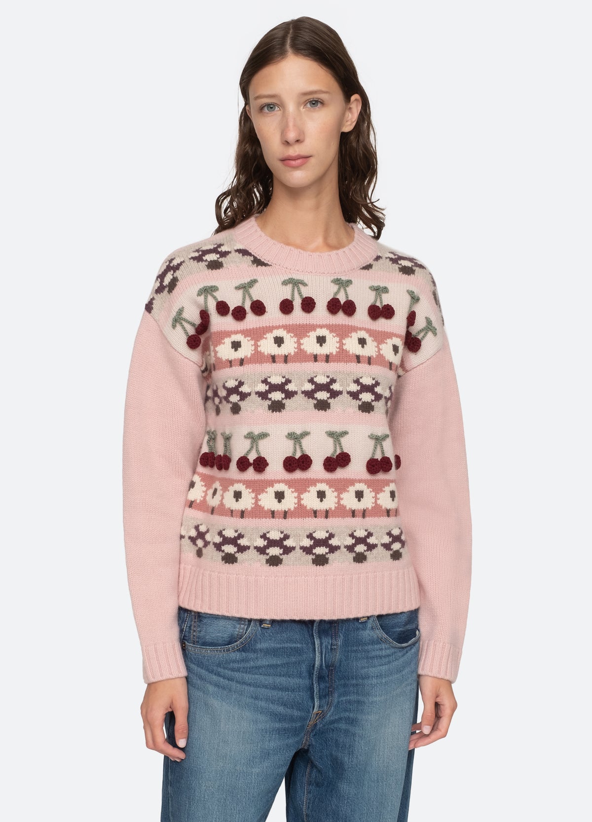 pink-molly sweater-front view - 14
