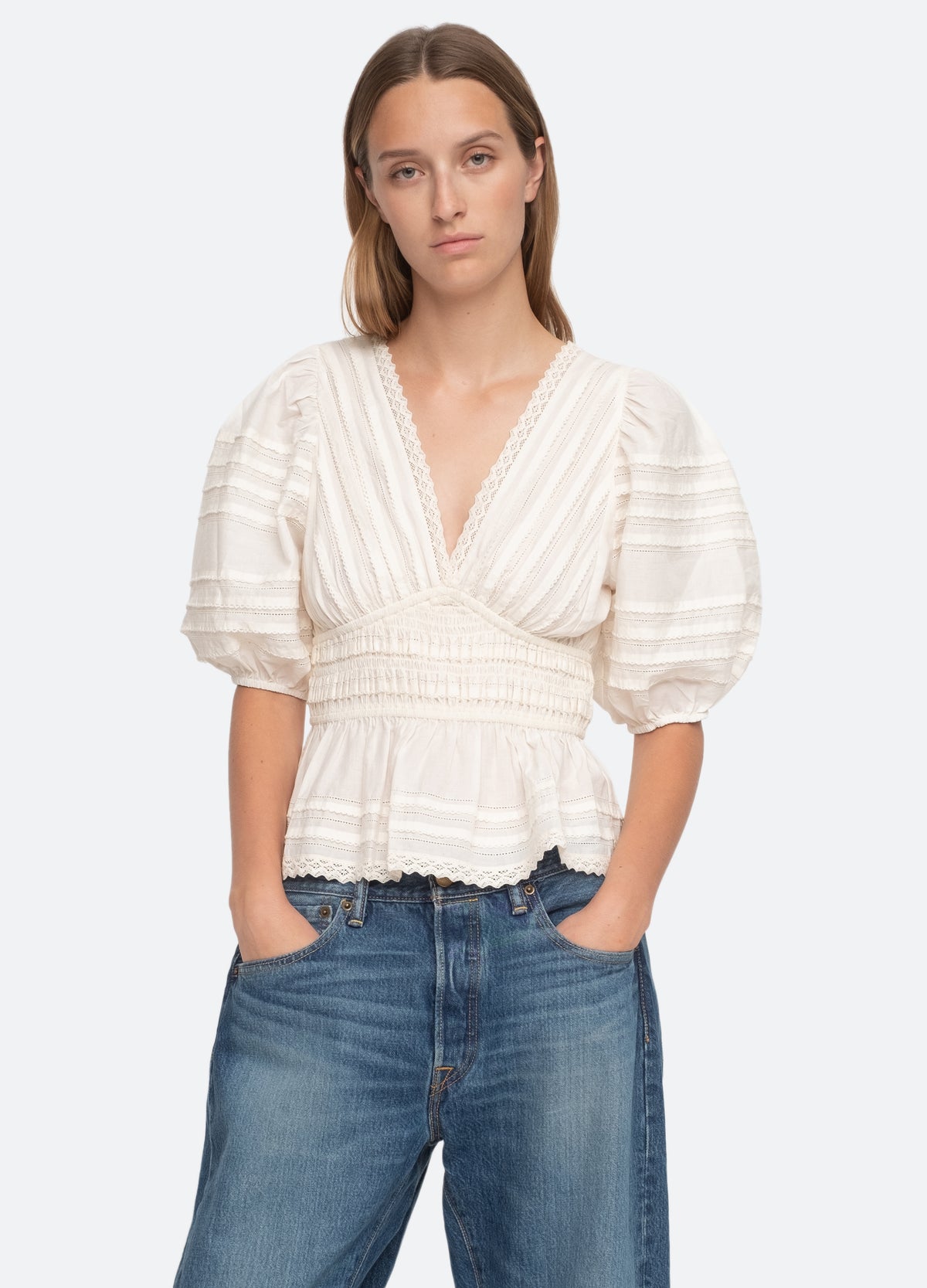 cream-mable top-front view