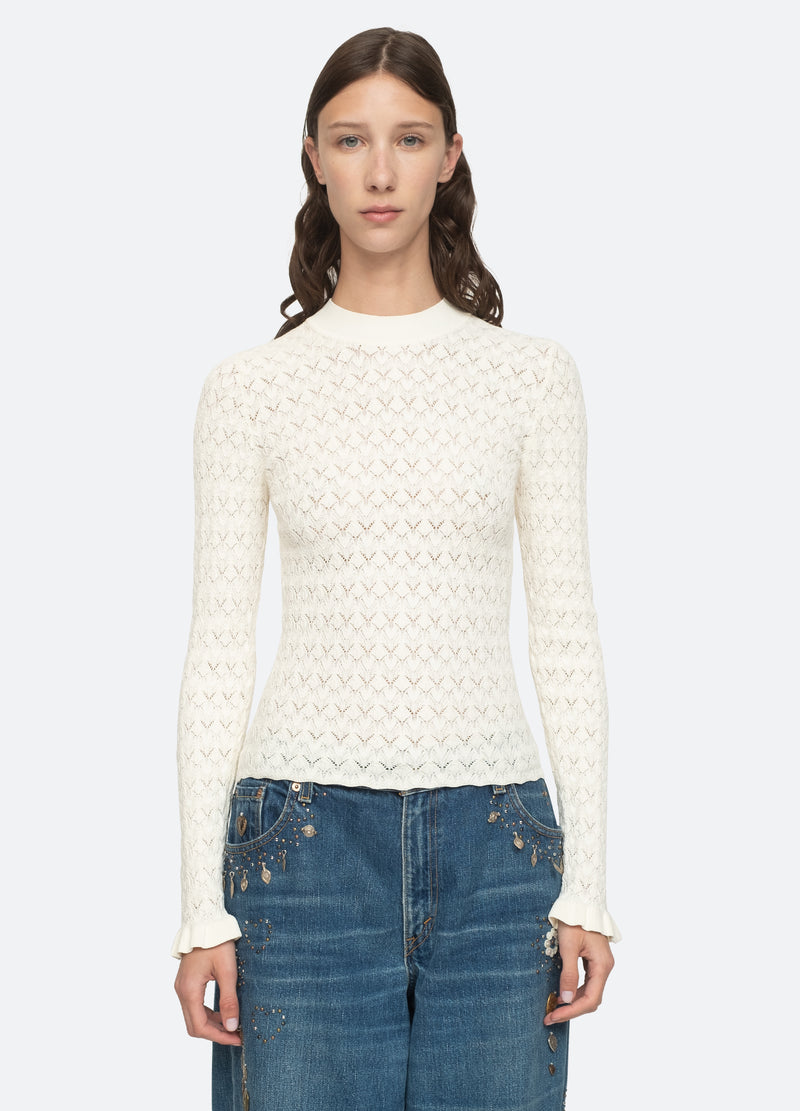 cream-rue sweater-front view 2 - 8