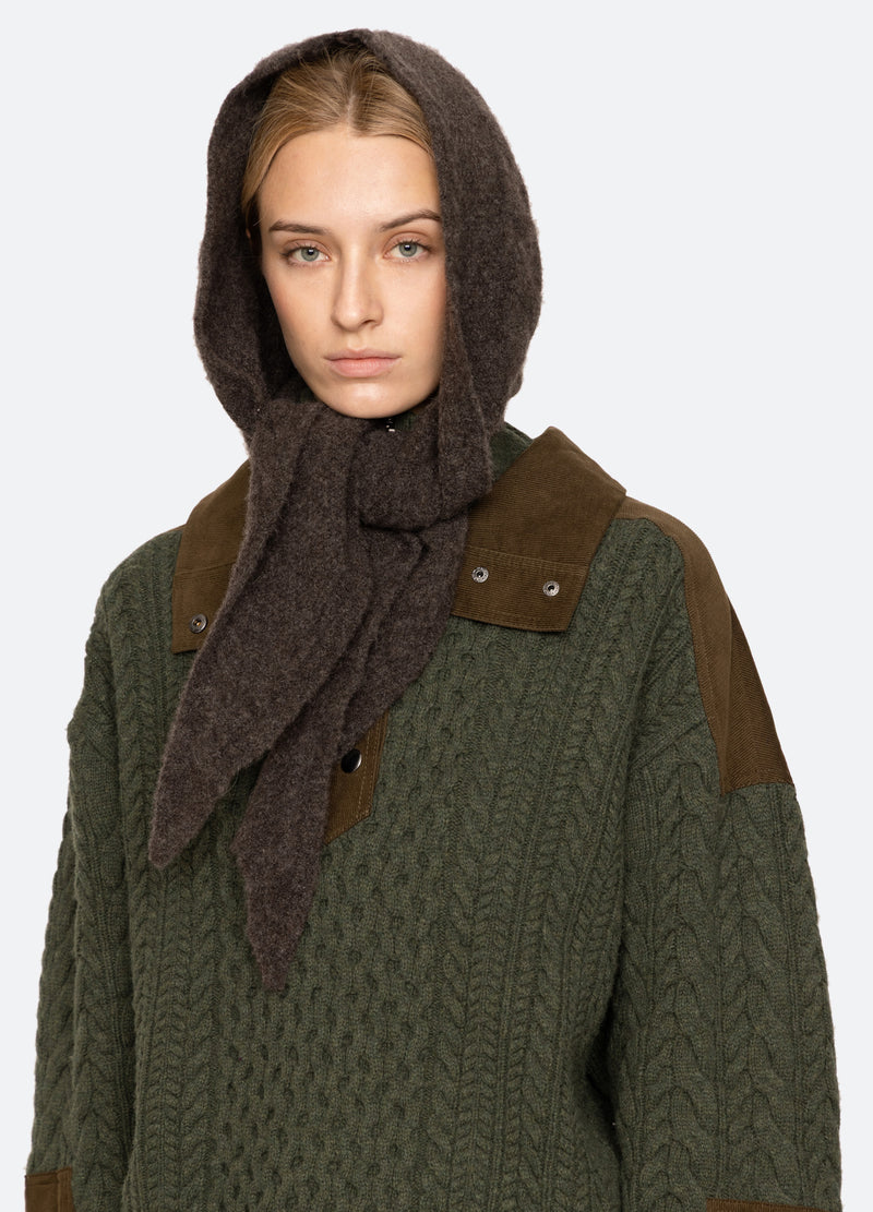 charcoal-allen scarf hat-side view - 4