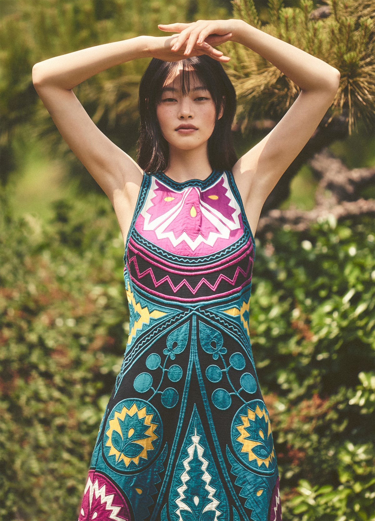 teal-gael dress-editorial view - 2