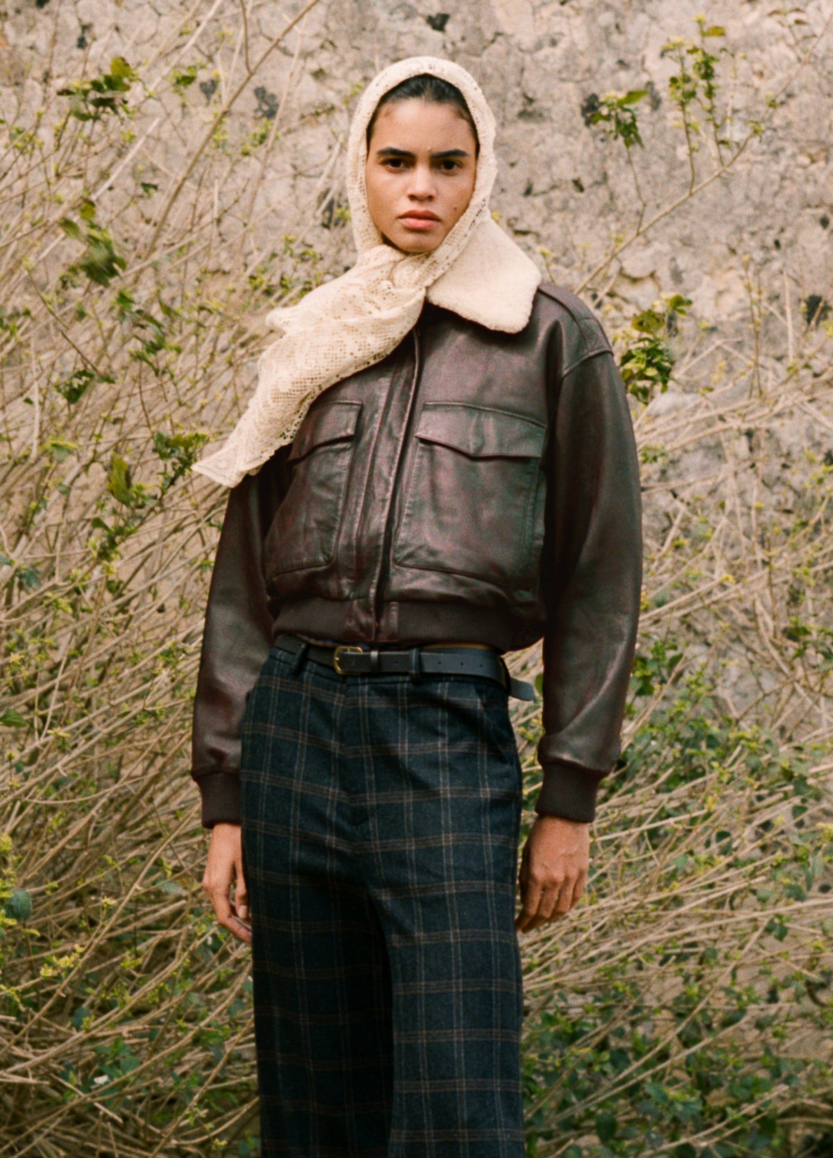 chocolate-lenoir bomber jacket-editorial view