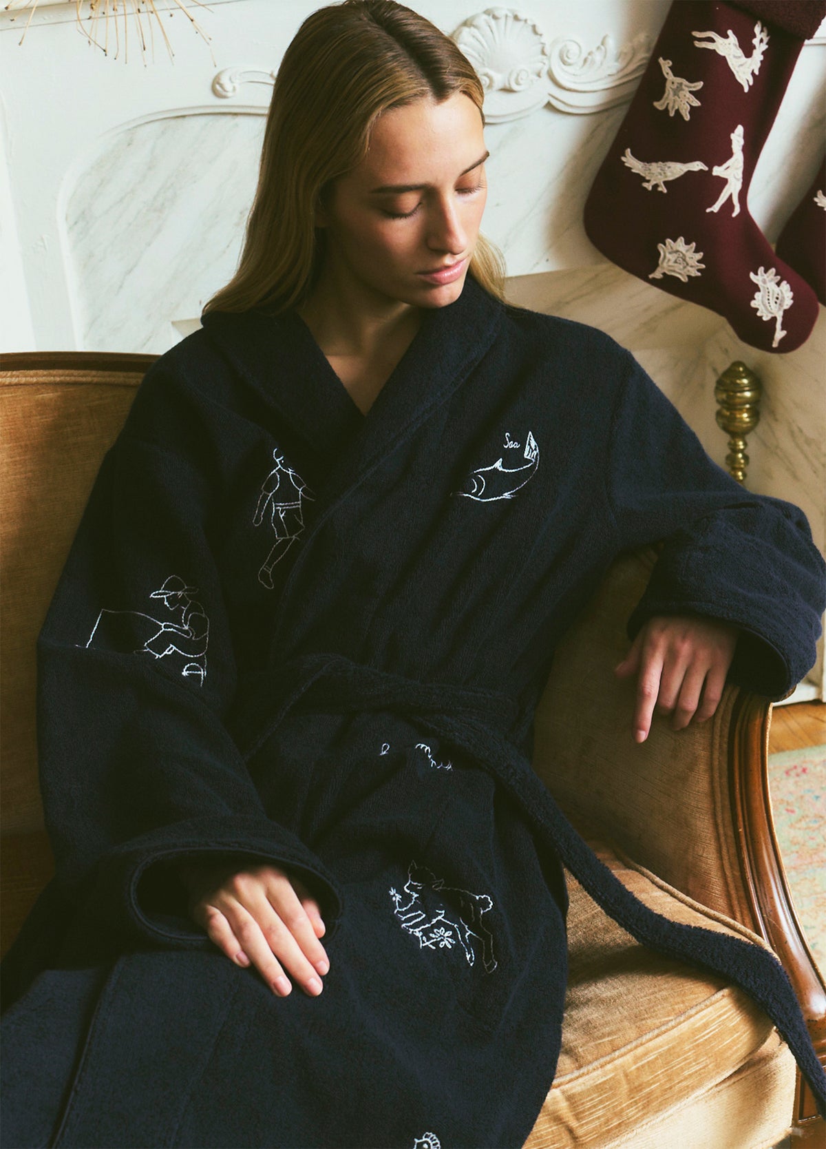 navy-demi robe-editorial view