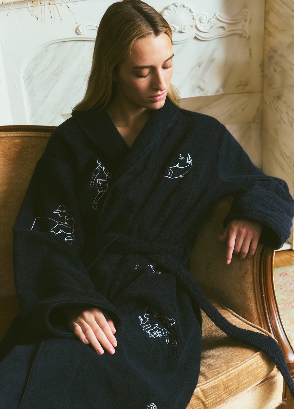 navy-demi robe-editorial view