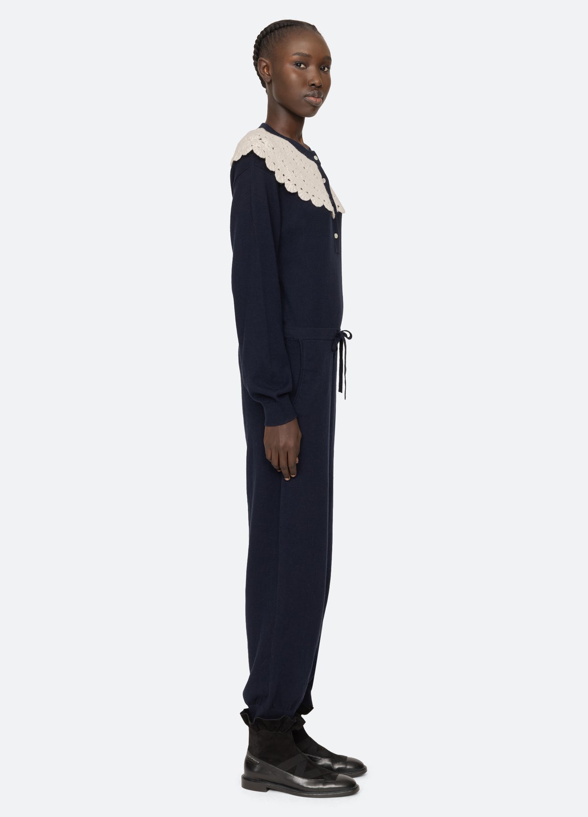 navy-alena jumpsuit-side view - 4