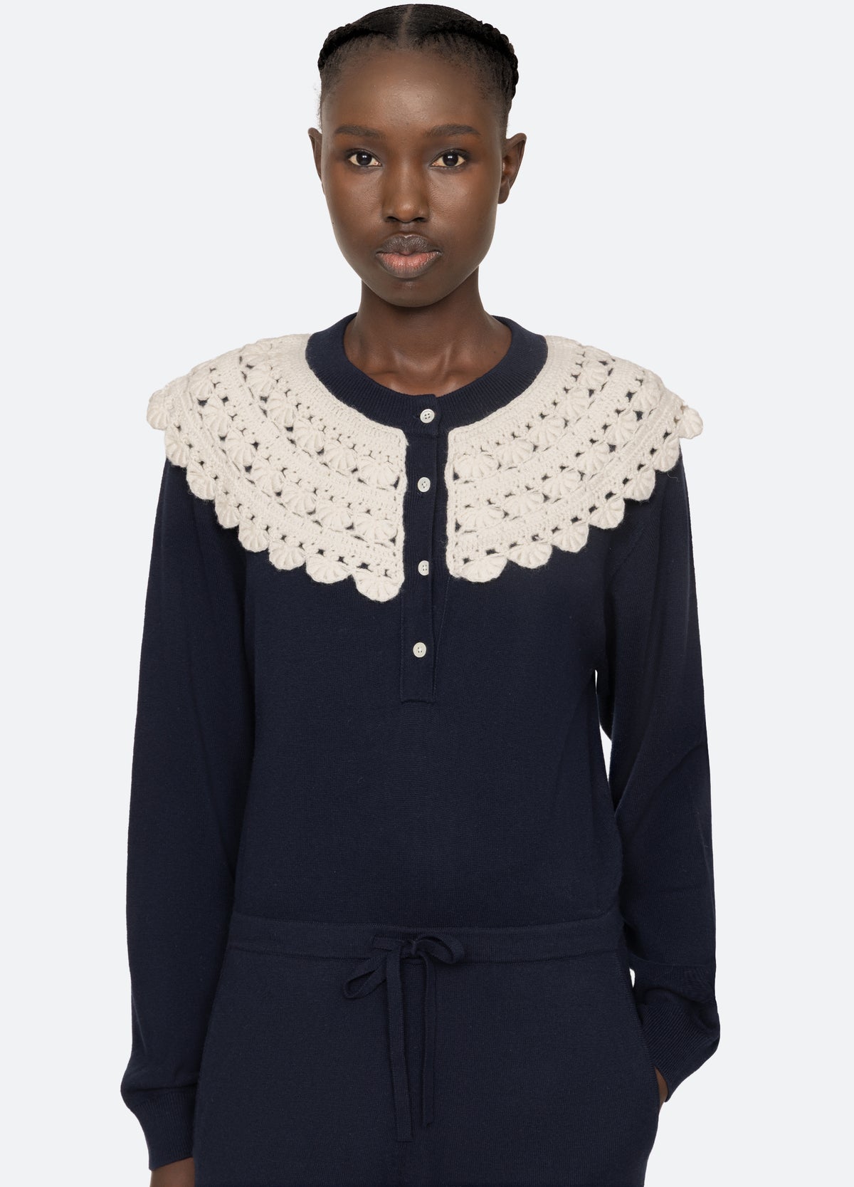 navy-alena jumpsuit-detail view - 8