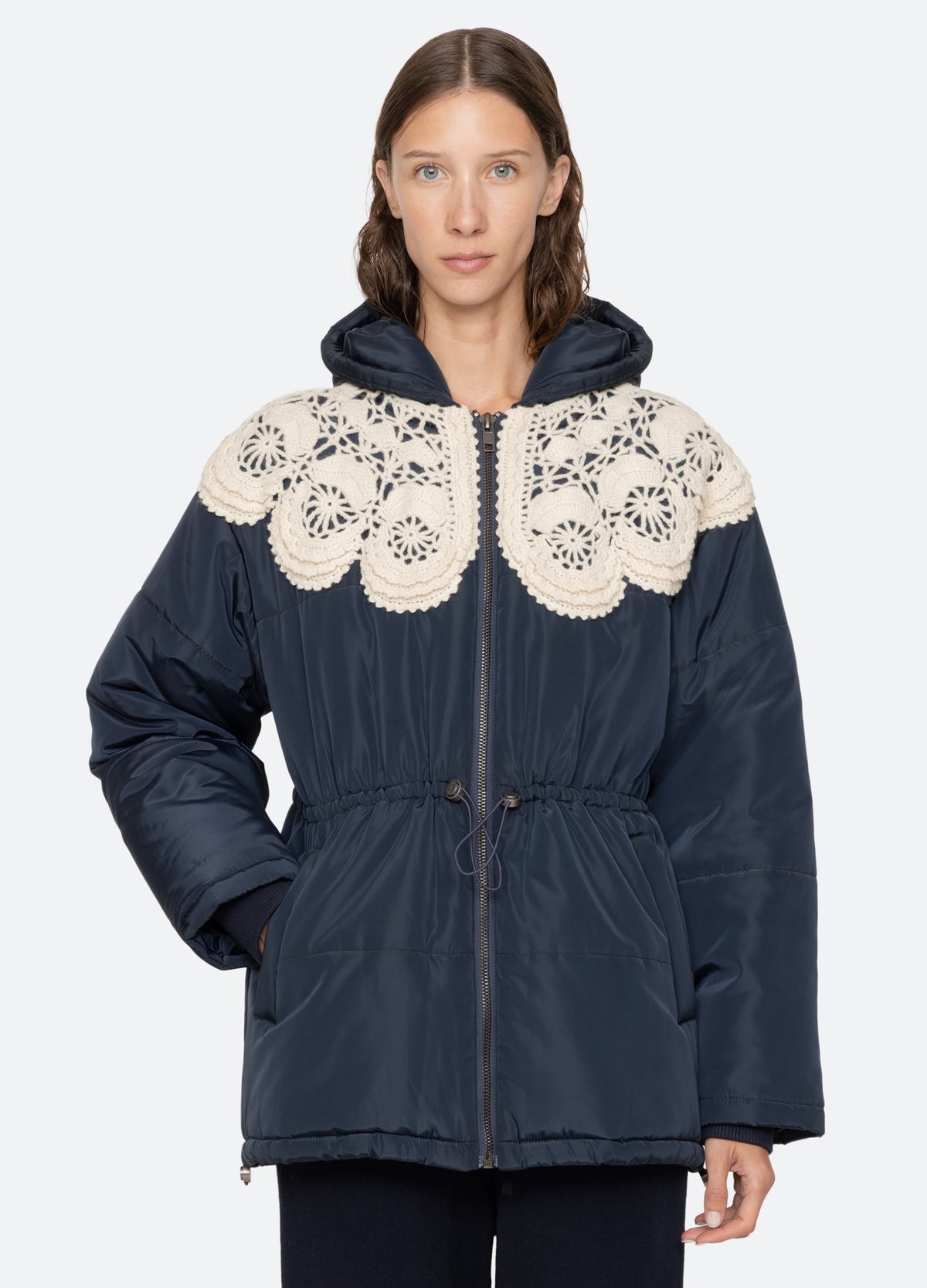 navy-alena jacket-front view