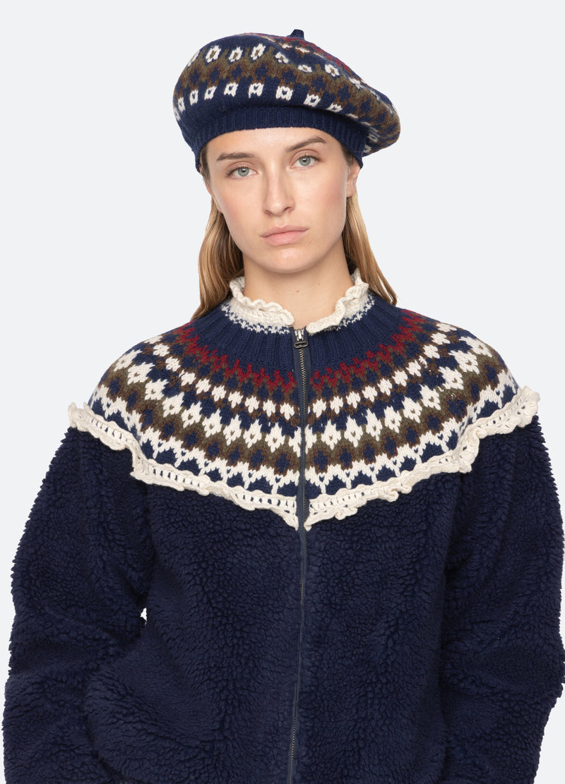 multi-antonia beret-front view - 3