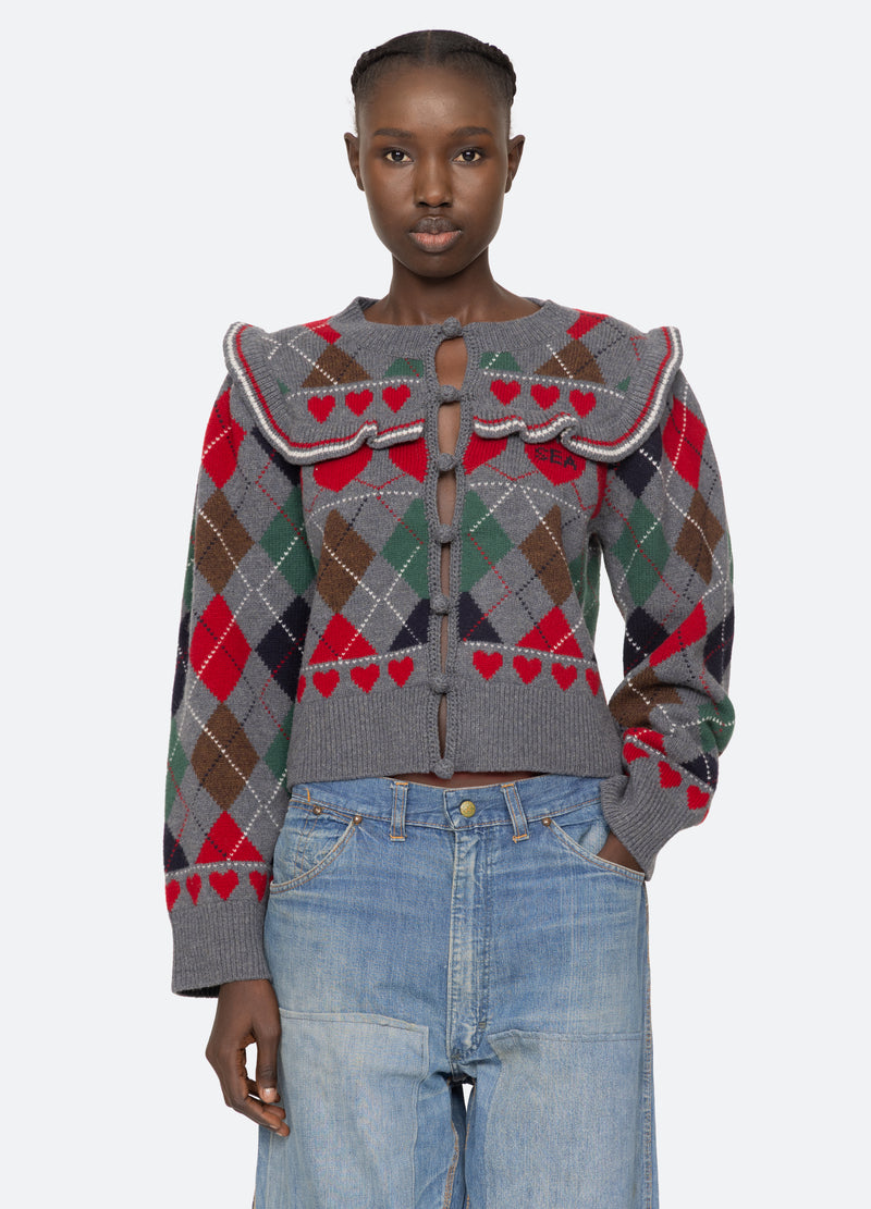 multi-bernie sweater-front view - 2