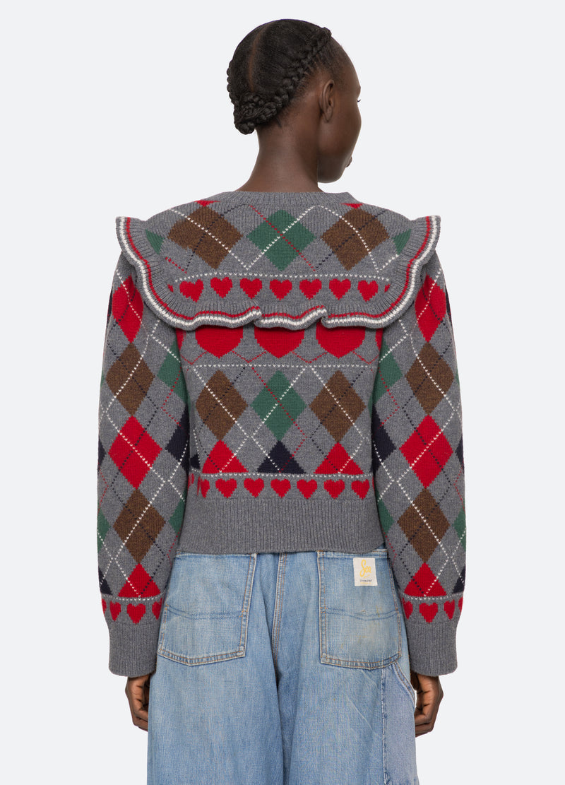 multi-bernie sweater-back view - 3