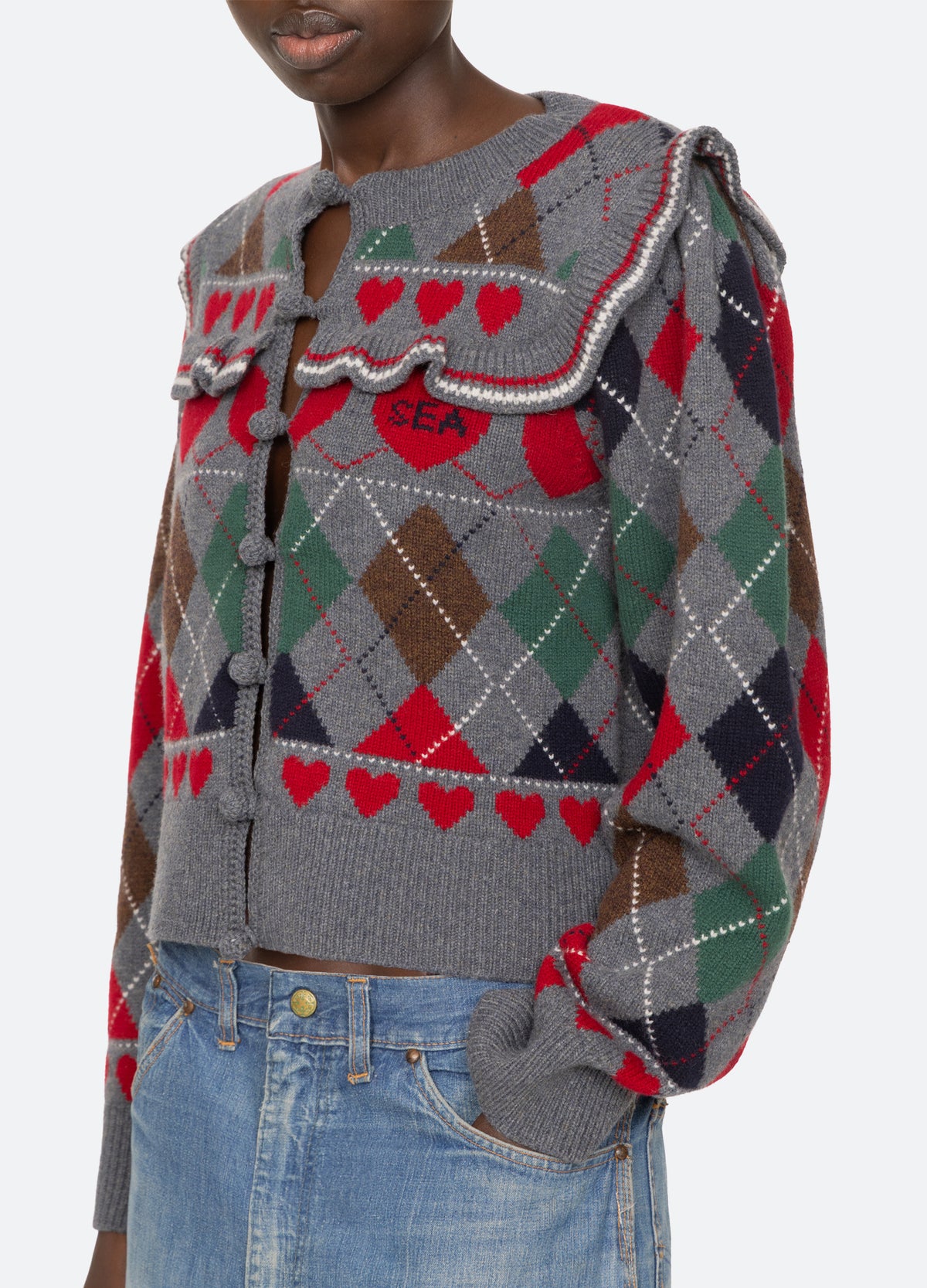 multi-bernie sweater-detail view - 7