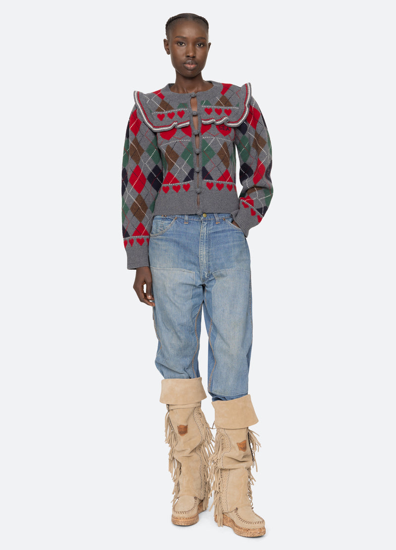 multi-bernie sweater-full body view - 8