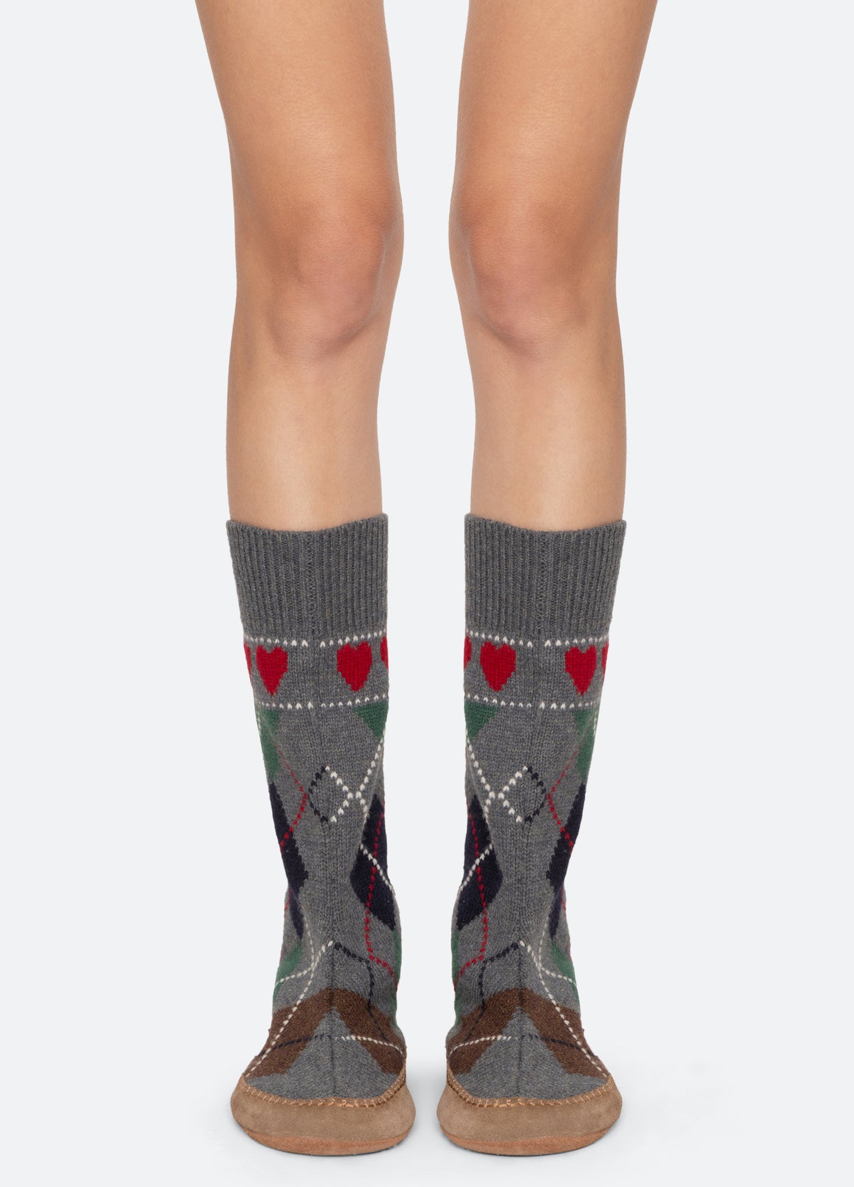 multi-bernie slippers-front view - 4