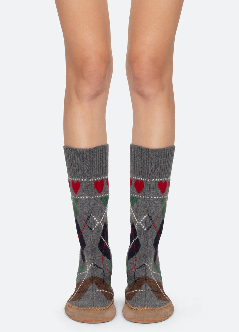 multi-bernie slippers-front view - 4