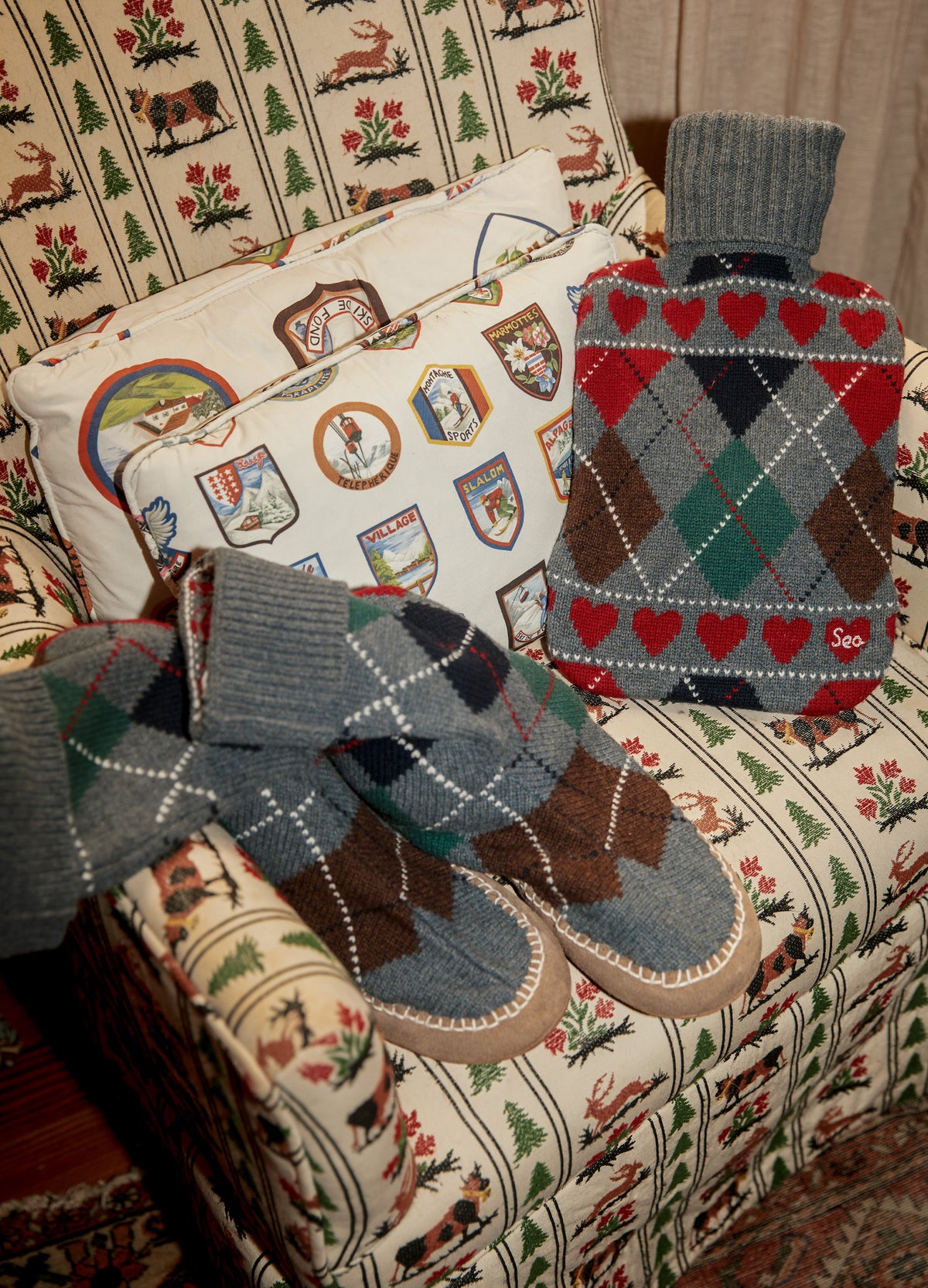 multi-bernie slippers-editorial view - 2