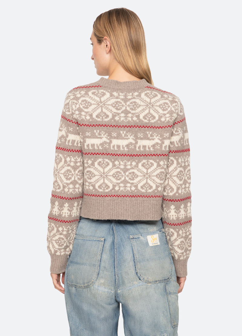 multi-hollis cardigan-back view - 3