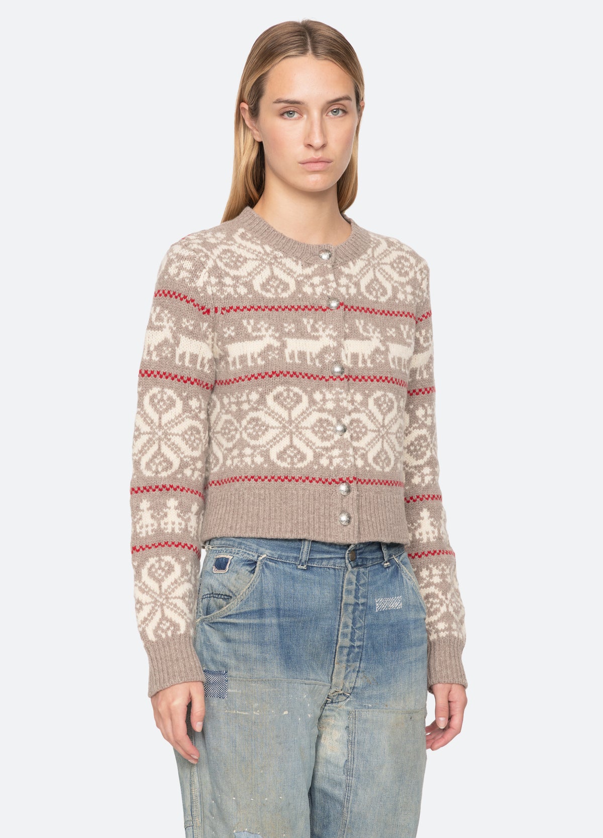 multi-hollis cardigan-three quarter view - 5