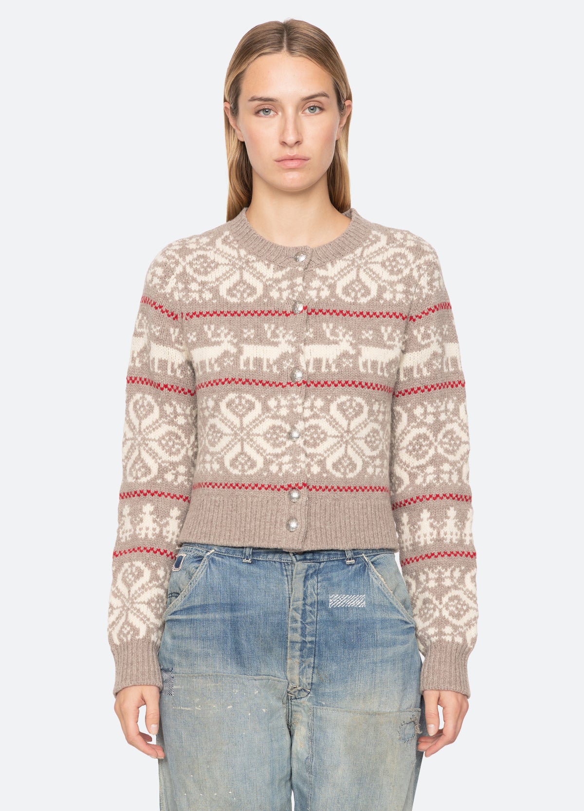 multi-hollis cardigan-front view 2 - 6