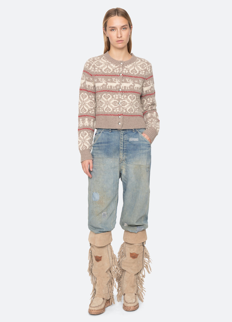 multi-hollis cardigan-full body view - 8