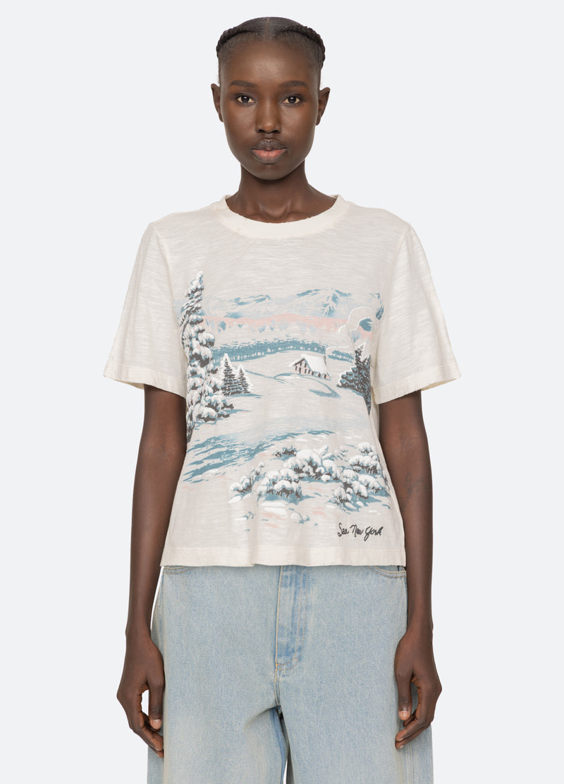 cream-lenore t-shirt-front view 2 - 6