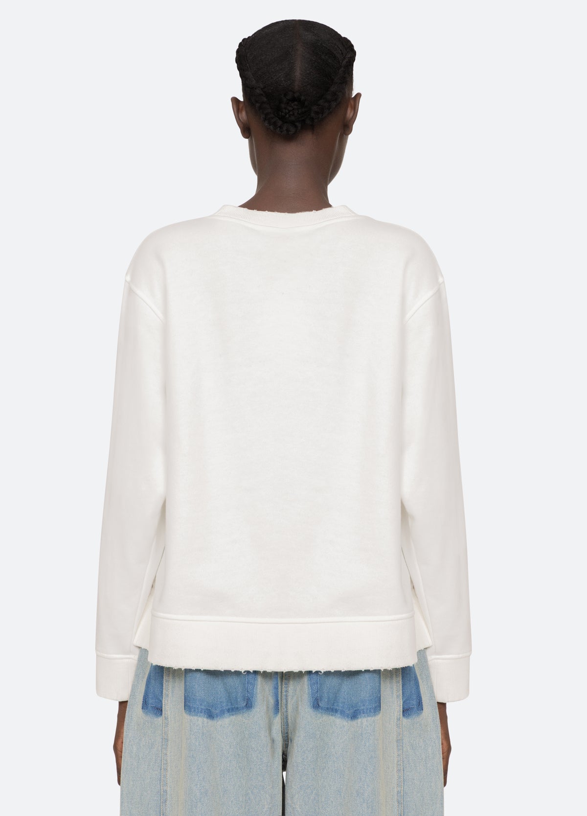 cream-lenore sweatshirt-back view - 3