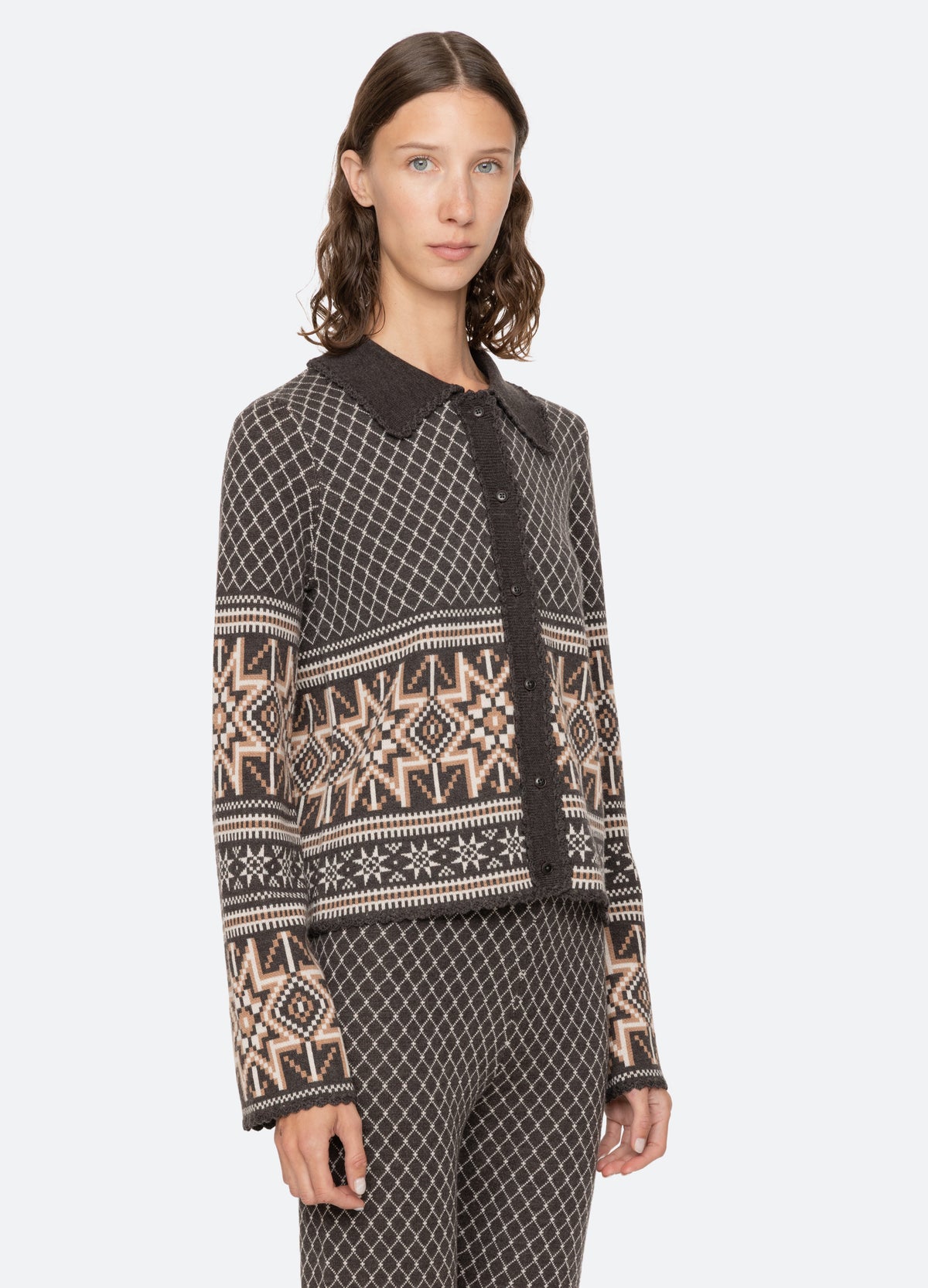 multi-olympia cardigan-three quarter view - 5