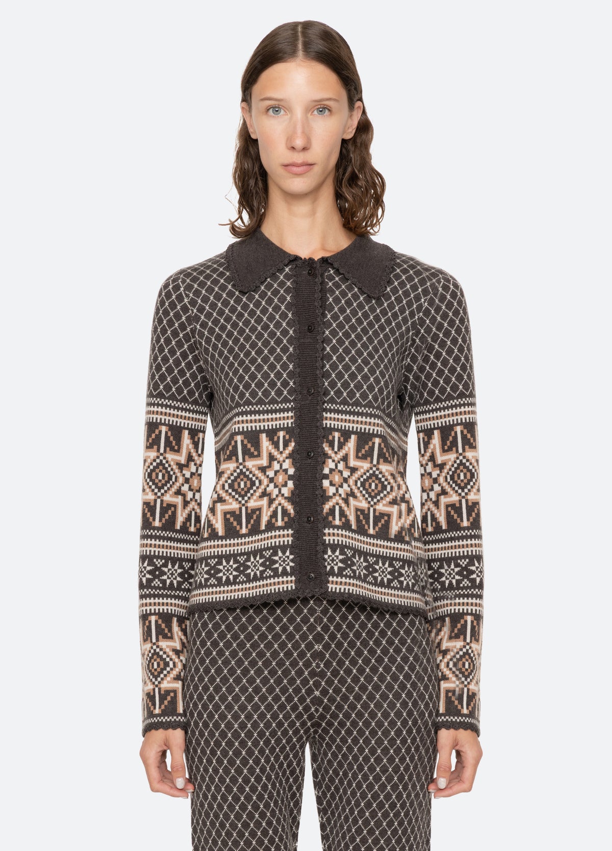 multi-olympia cardigan-front view 2 - 6