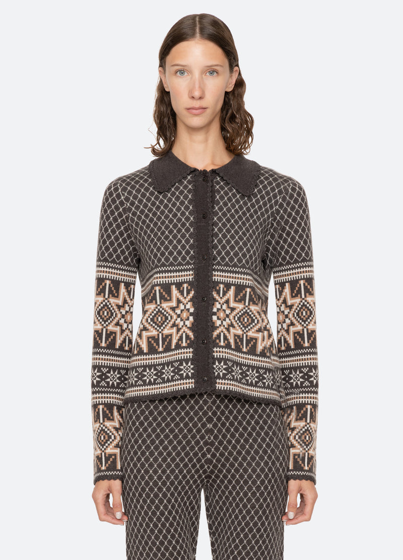 multi-olympia cardigan-front view 2 - 6