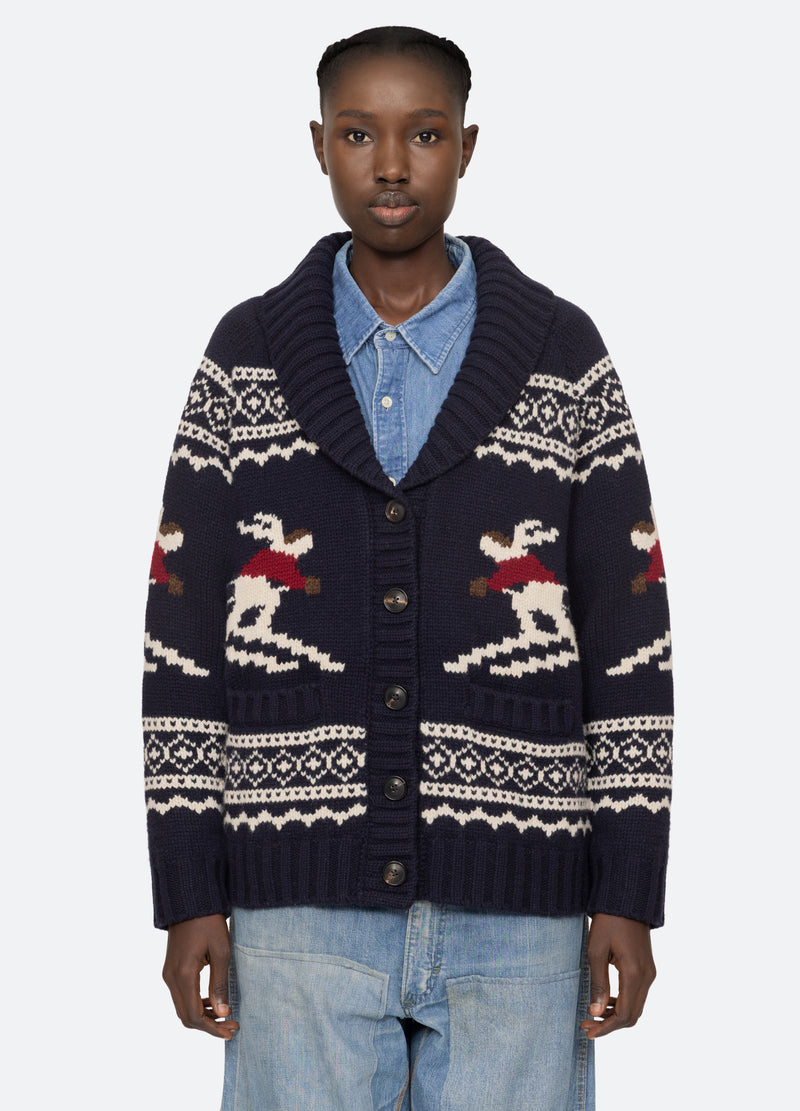 multi-philippa cardigan-front view 2 - 6