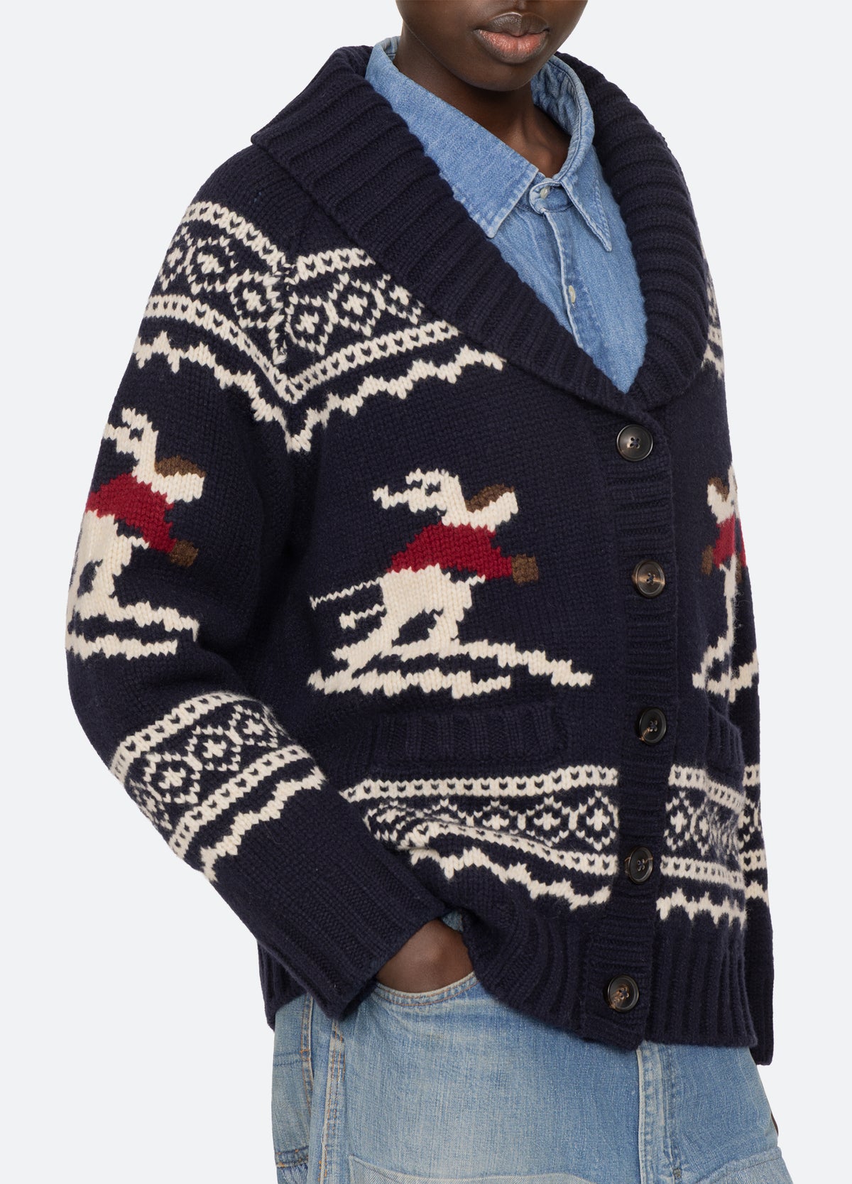 multi-philippa cardigan-detail view - 7