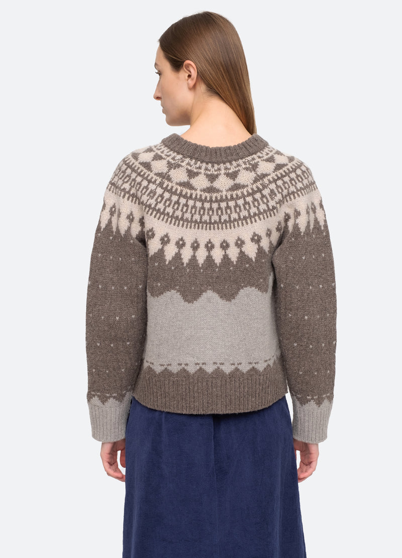 grey-anja sweater-back view - 3