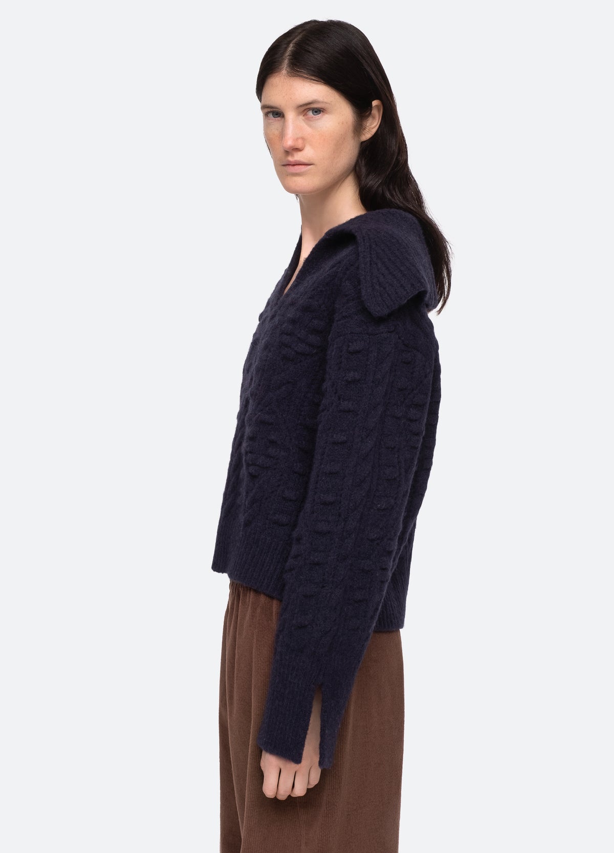 navy-cele sweater-side view - 9