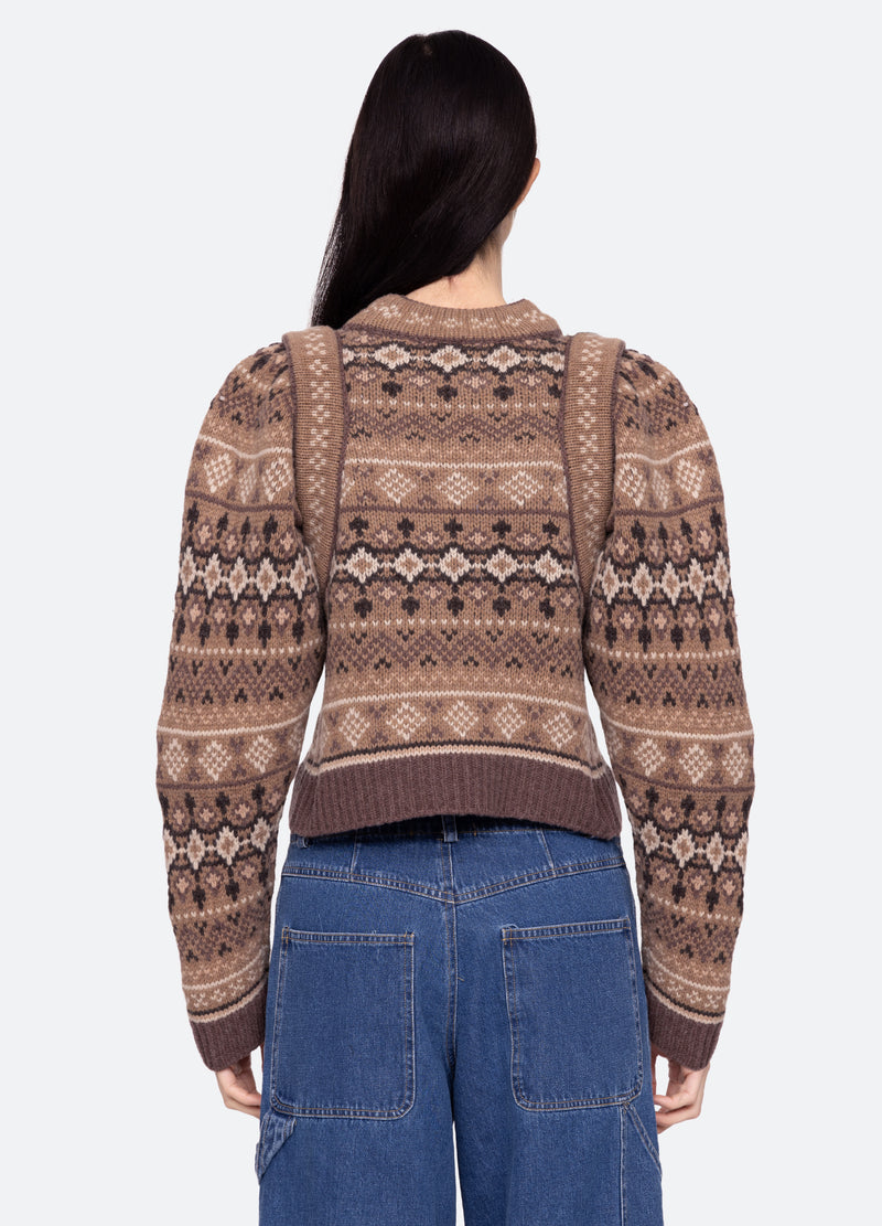 camel-finja sweater-back view - 3