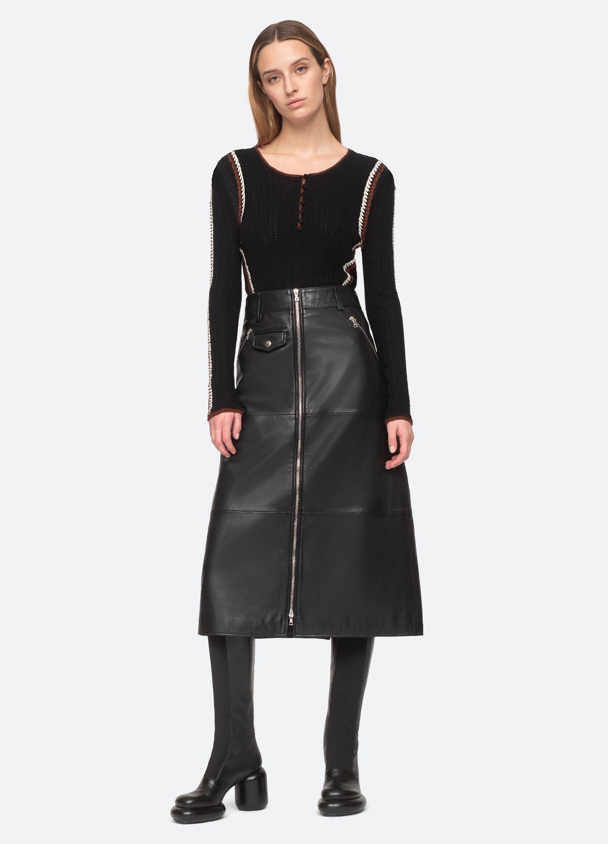 black-lilia skirt-full body view - 6