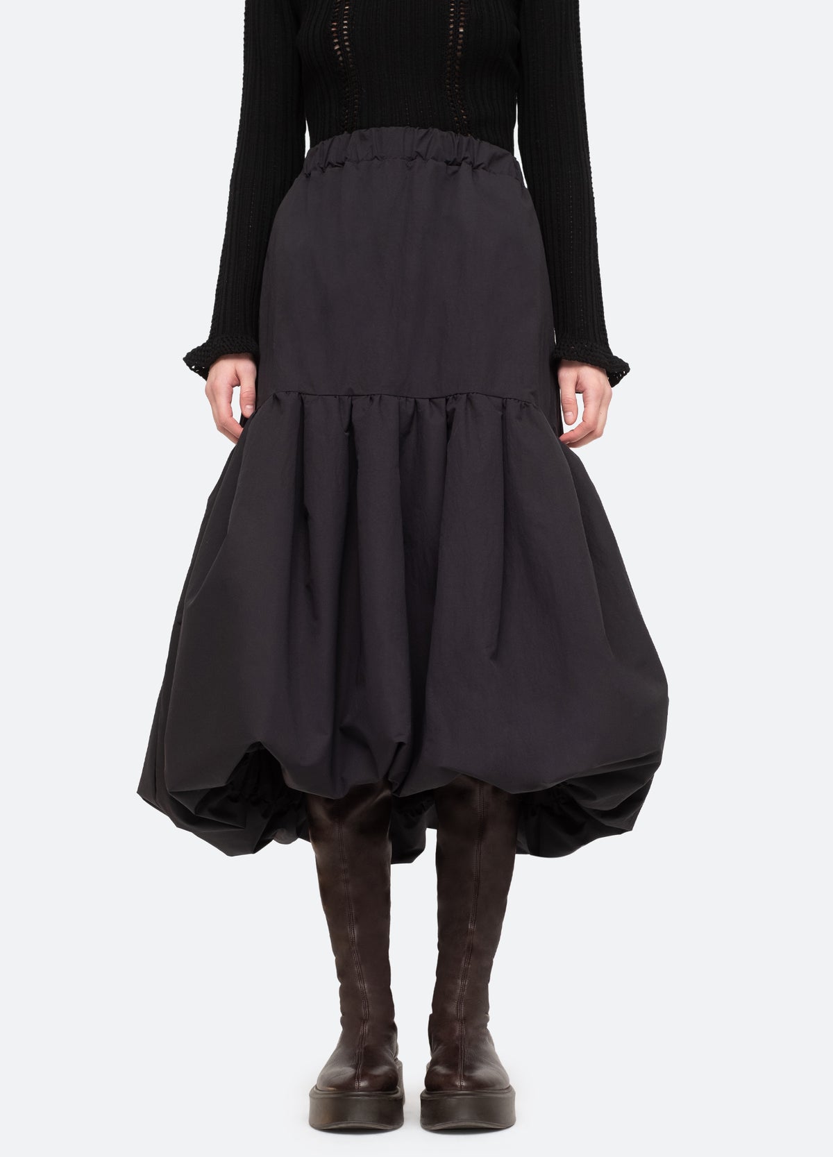 black-macie skirt-front view - 1