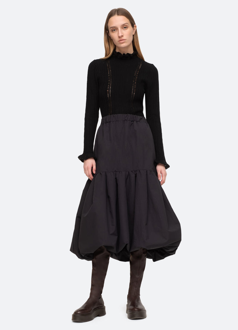 black-macie skirt-fill body view - 2