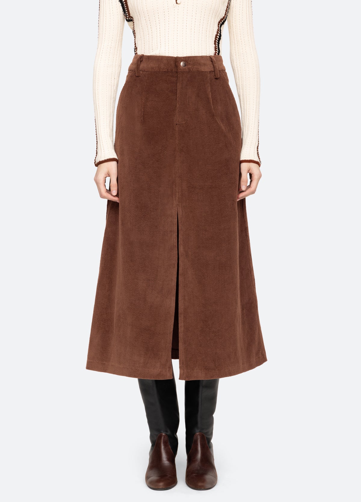 brown-cooper skirt-front view