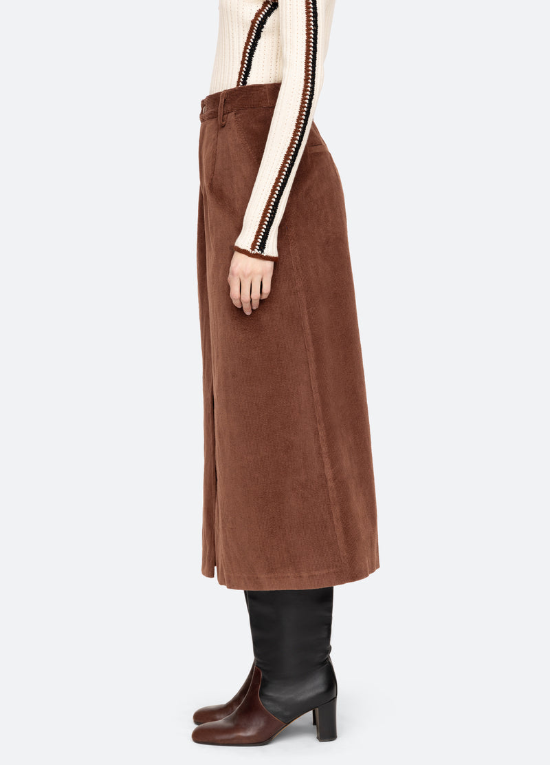brown-cooper skirt-side view - 3