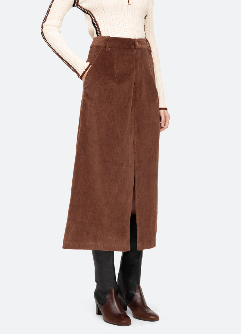 brown-cooper skirt-three quarter view - 5