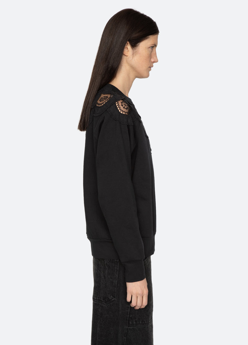 black-drea sweatshirt-side view - 3